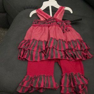 NWT Baby Girl 2 piece Outfit-Size 12 months